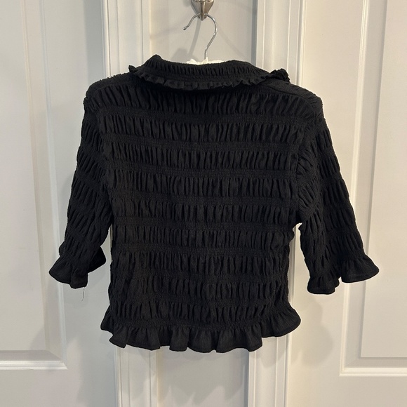 NWT -Anthropologie Maeve Black Dress Top - Picture 2 of 4
